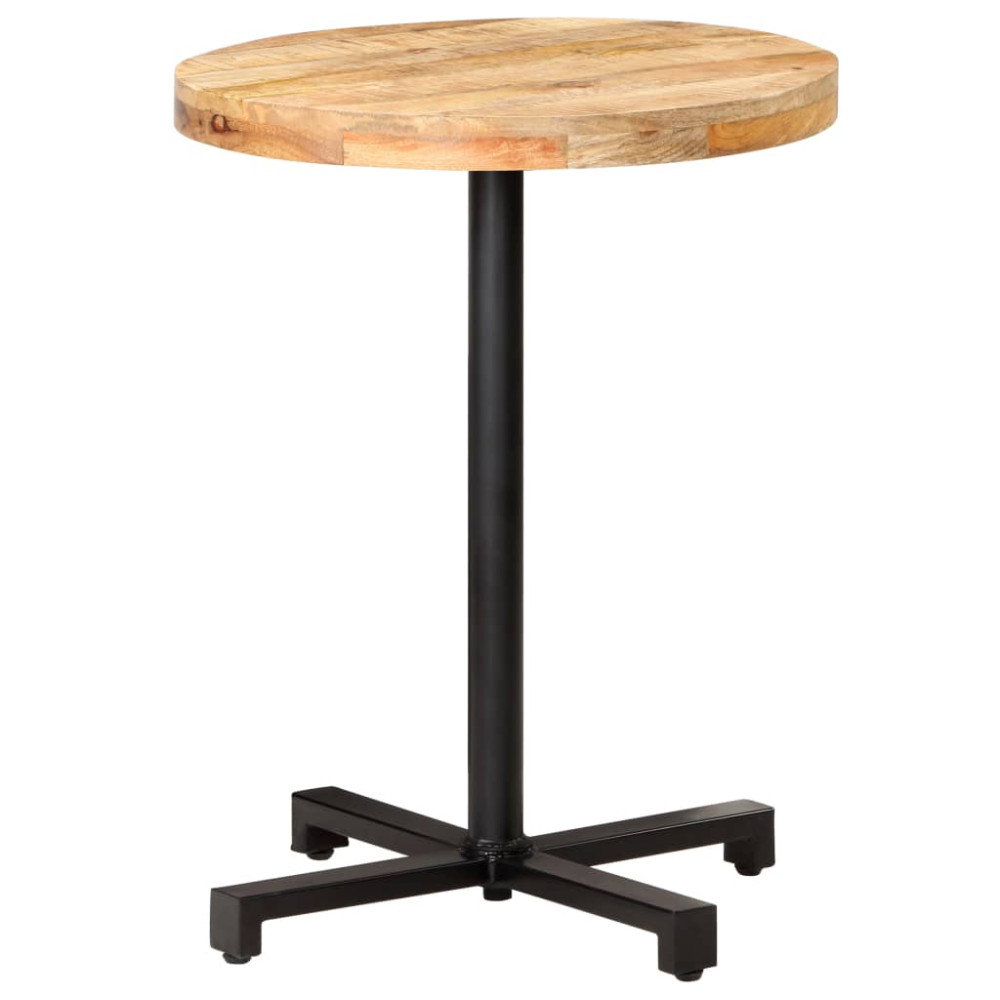 Produktbild för Cafébord runt Ø60x75 cm grovt mangoträ