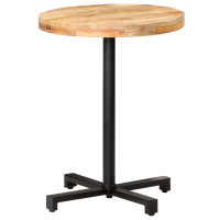 Produktbild för Cafébord runt Ø60x75 cm grovt mangoträ