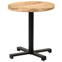 Produktbild för Cafébord runt Ø70x75 cm grovt mangoträ