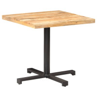 Produktbild för Cafébord fyrkantigt 80x80x75 cm grovt mangoträ