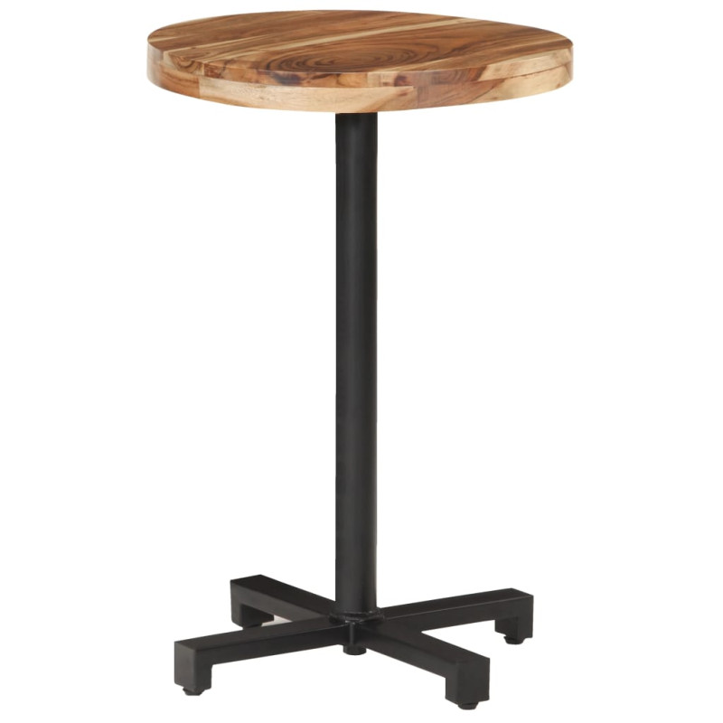 Produktbild för Cafébord runt Ø50x75 cm massivt akaciaträ