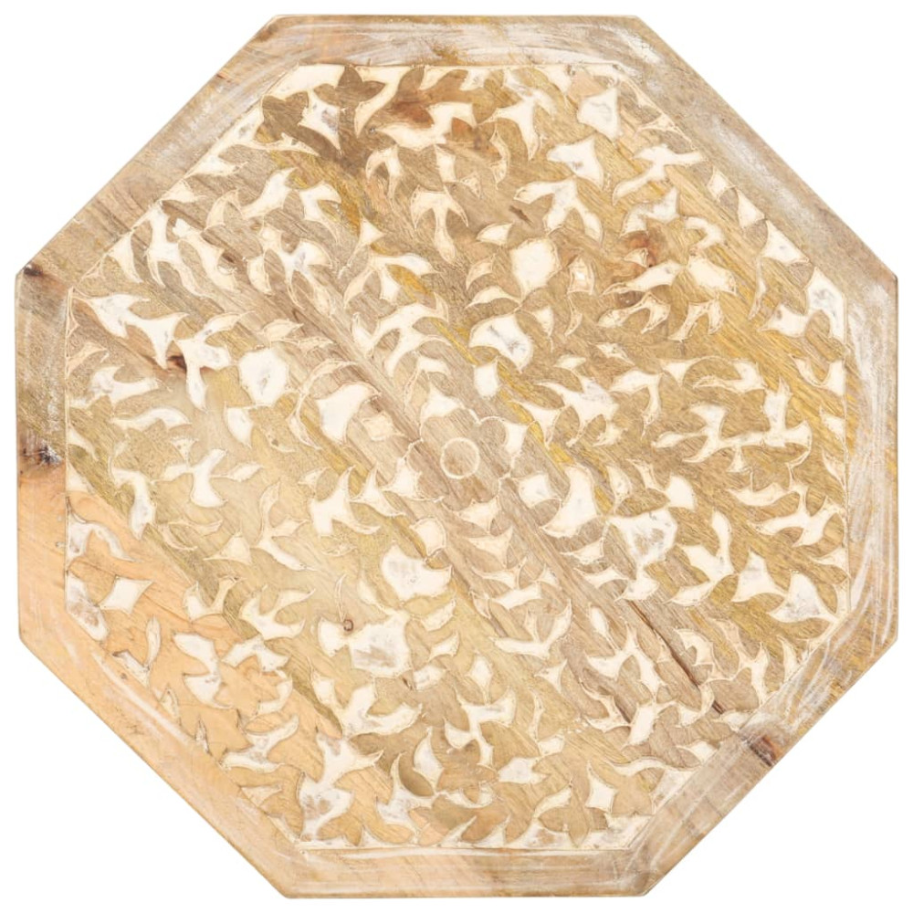 Produktbild för Sidobord Ø48 cm massivt mangoträ