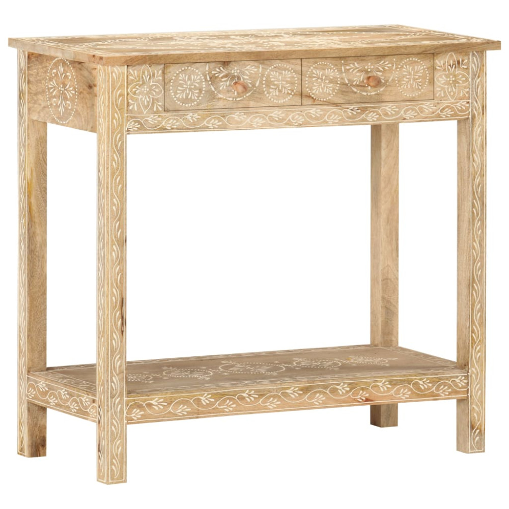 Produktbild för Avlastningsbord 80x35x74 cm massivt mangoträ