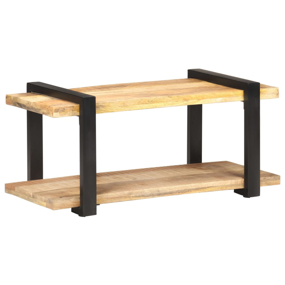 Produktbild för TV-bänk 90x40x40 cm grovt mangoträ