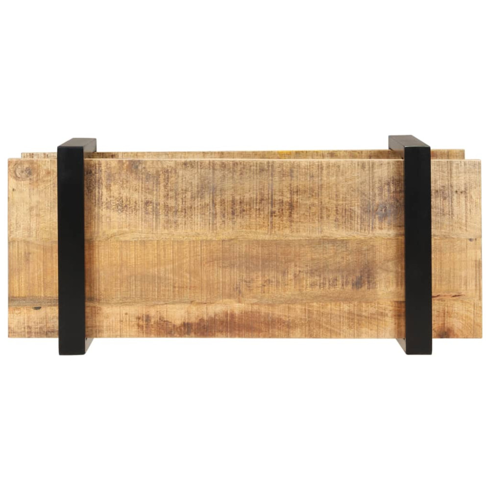 Produktbild för TV-bänk 90x40x40 cm grovt mangoträ