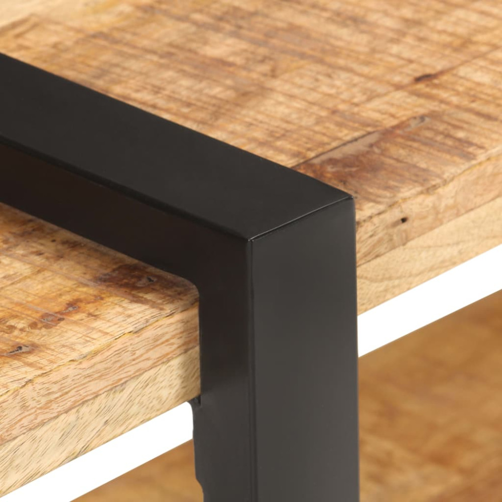 Produktbild för TV-bänk 90x40x40 cm grovt mangoträ