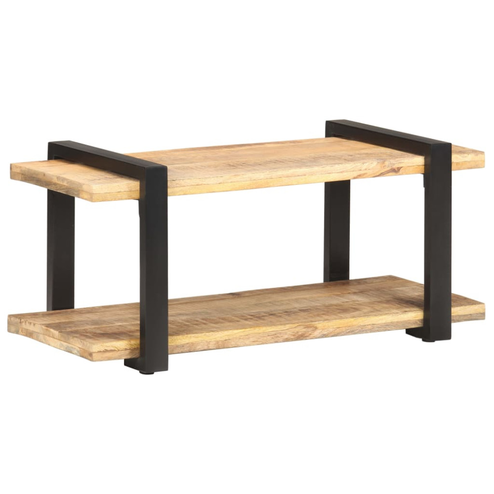 Produktbild för TV-bänk 90x40x40 cm grovt mangoträ