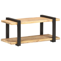 Produktbild för TV-bänk 90x40x40 cm grovt mangoträ