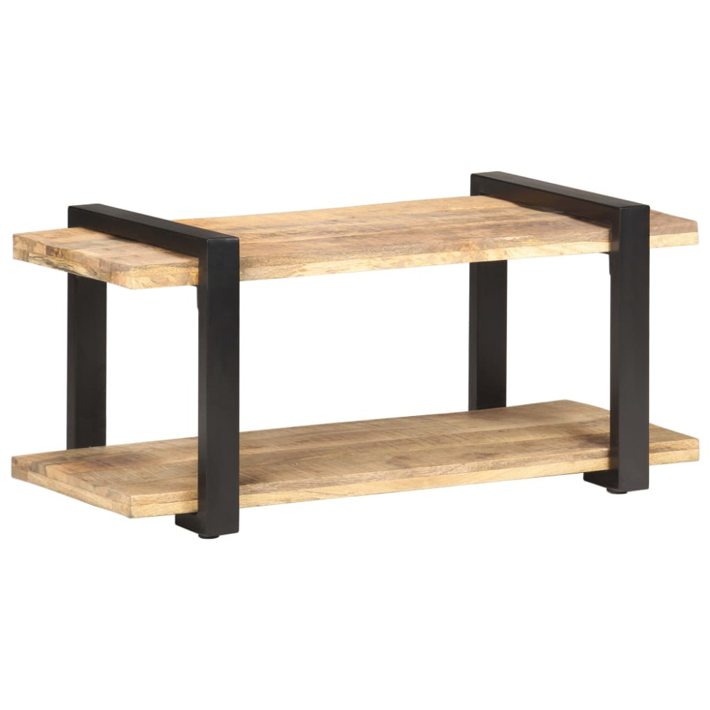 Produktbild för TV-bänk 90x40x40 cm grovt mangoträ