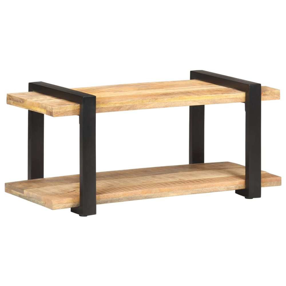 Produktbild för TV-bänk 90x40x40 cm grovt mangoträ