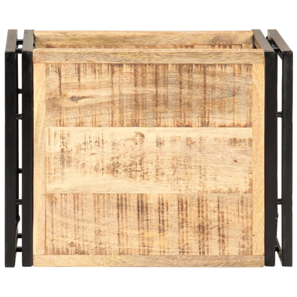 Produktbild för Sidobord 40x30x40 cm massivt grovt mangoträ