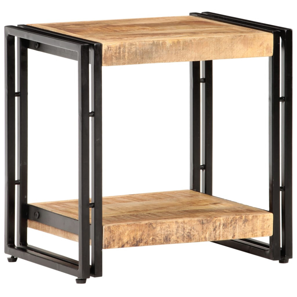 Produktbild för Sidobord 40x30x40 cm massivt grovt mangoträ