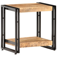 Produktbild för Sidobord 40x30x40 cm massivt grovt mangoträ