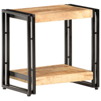 Produktbild för Sidobord 40x30x40 cm massivt grovt mangoträ