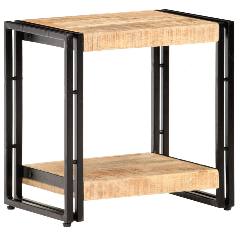 Produktbild för Sidobord 40x30x40 cm massivt grovt mangoträ
