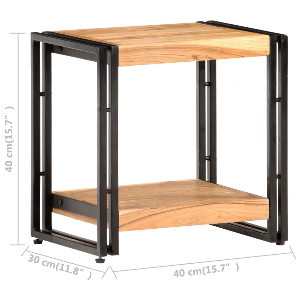 Produktbild för Sidobord 40x30x40 cm massivt akaciaträ