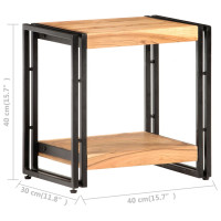 Produktbild för Sidobord 40x30x40 cm massivt akaciaträ