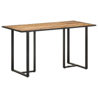 Produktbild för Matbord 140 cm grovt mangoträ