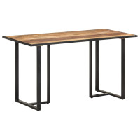 Produktbild för Matbord 140 cm grovt mangoträ