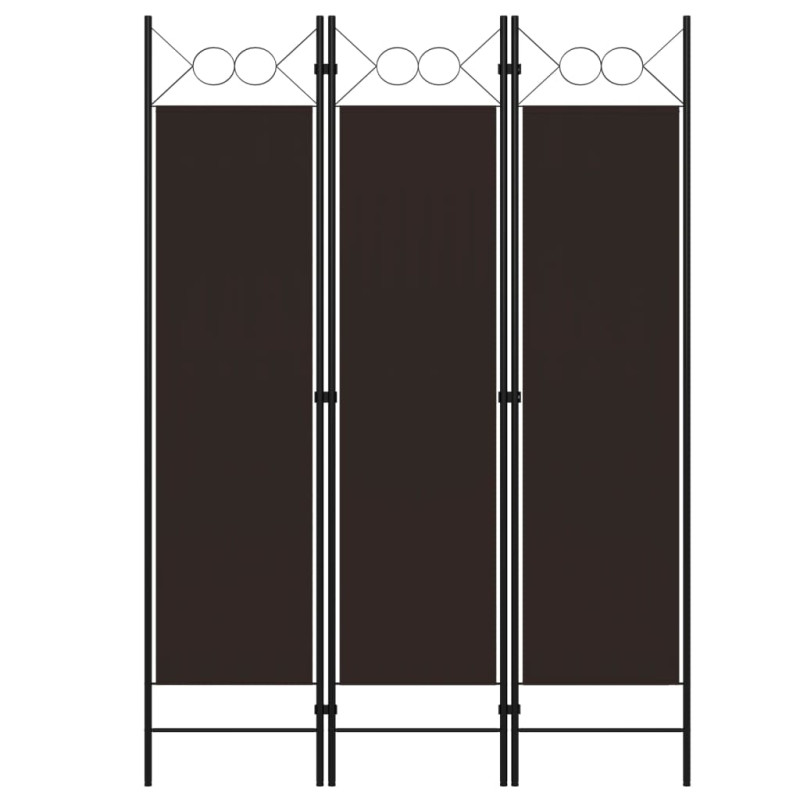 Produktbild för Rumsavdelare 3 paneler brun 120x180 cm