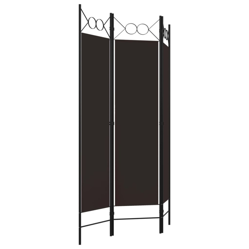 Produktbild för Rumsavdelare 3 paneler brun 120x180 cm