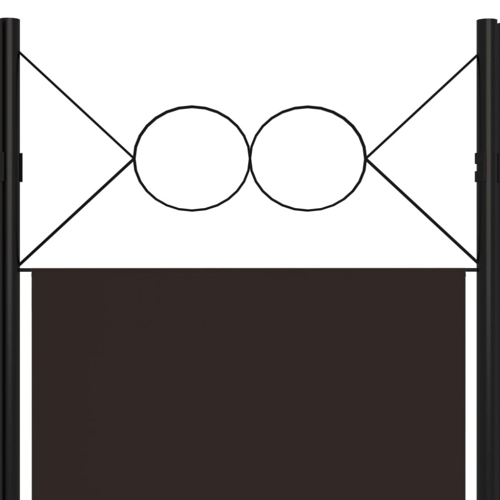 Produktbild för Rumsavdelare 3 paneler brun 120x180 cm