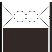 Produktbild för Rumsavdelare 3 paneler brun 120x180 cm