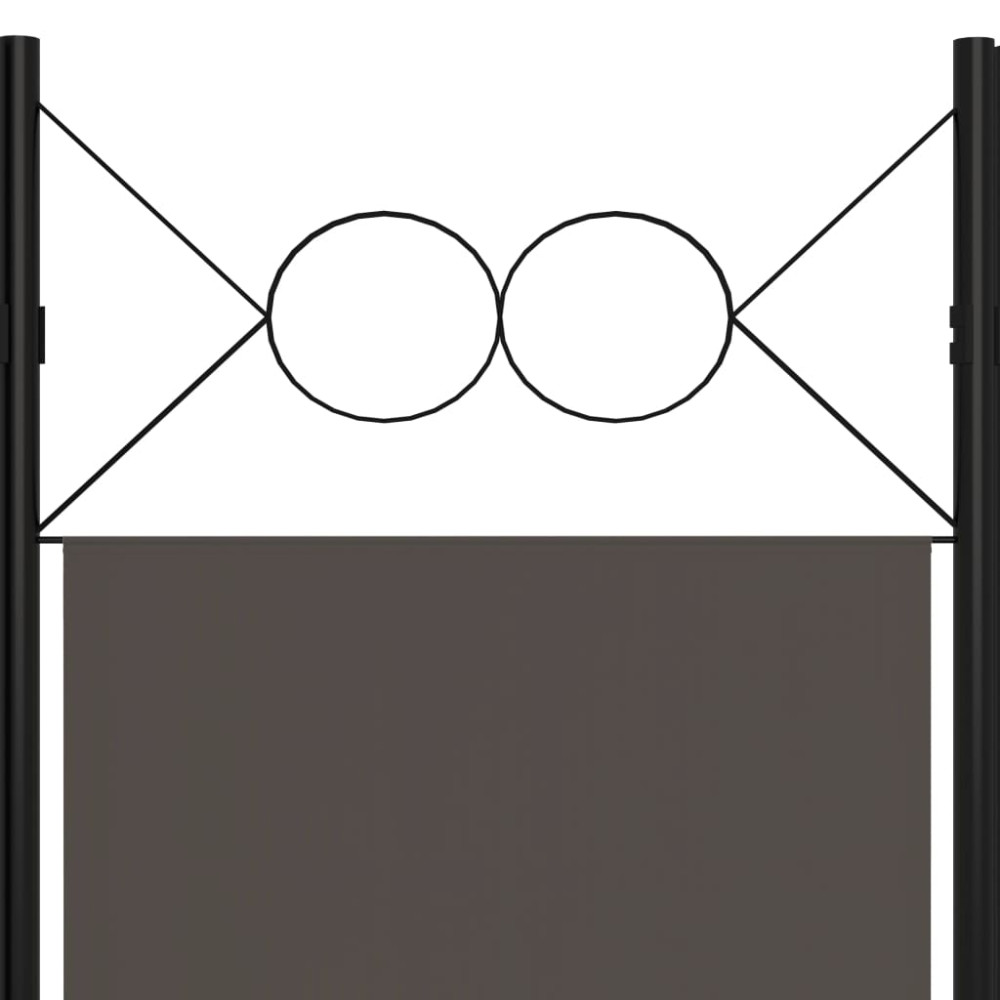 Produktbild för Rumsavdelare 3 paneler antracit 120x180 cm