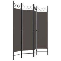 Produktbild för Rumsavdelare 4 paneler antracit 160x180 cm