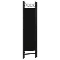 Produktbild för Rumsavdelare 4 paneler svart 160x180 cm