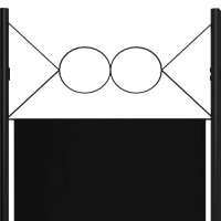 Produktbild för Rumsavdelare 4 paneler svart 160x180 cm