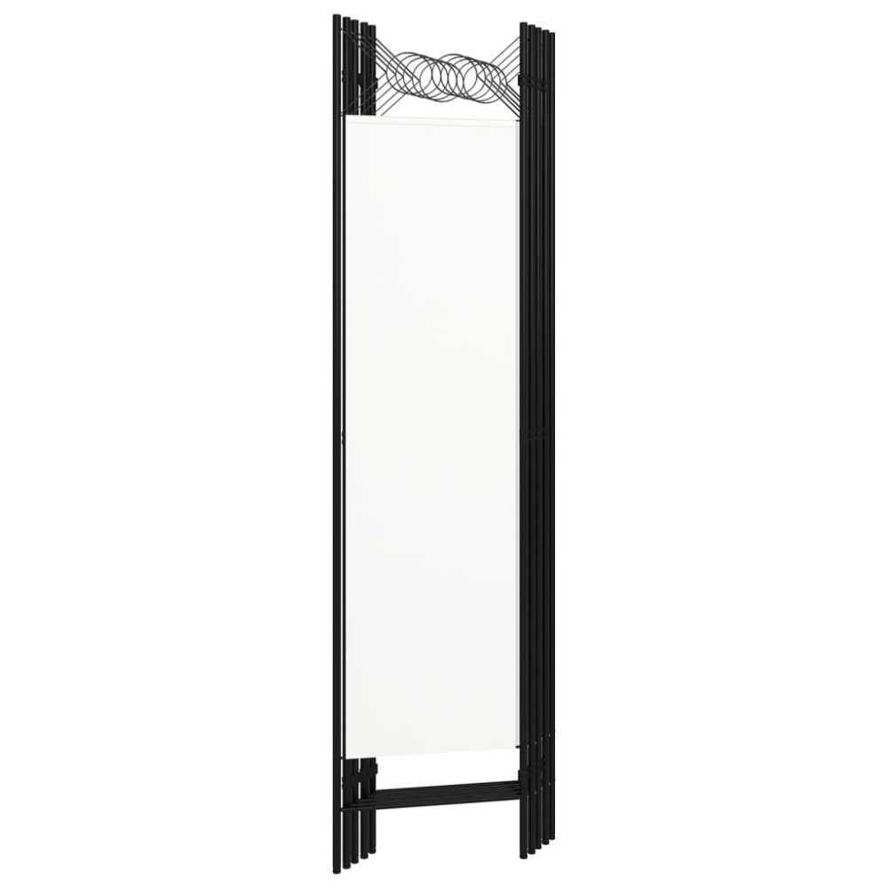 Produktbild för Rumsavdelare 5 paneler vit 200x180 cm
