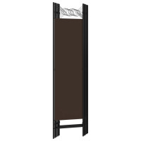 Produktbild för Rumsavdelare 5 paneler brun 200x180 cm