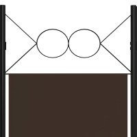 Produktbild för Rumsavdelare 5 paneler brun 200x180 cm