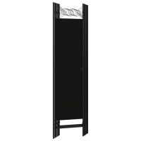 Miniatyr av produktbild för Rumsavdelare 5 paneler svart 200x180 cm