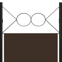 Miniatyr av produktbild för Rumsavdelare 6 paneler brun 240x180 cm