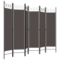 Produktbild för Rumsavdelare 6 paneler antracit 240x180 cm