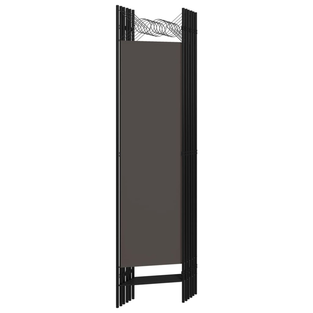 Produktbild för Rumsavdelare 6 paneler antracit 240x180 cm