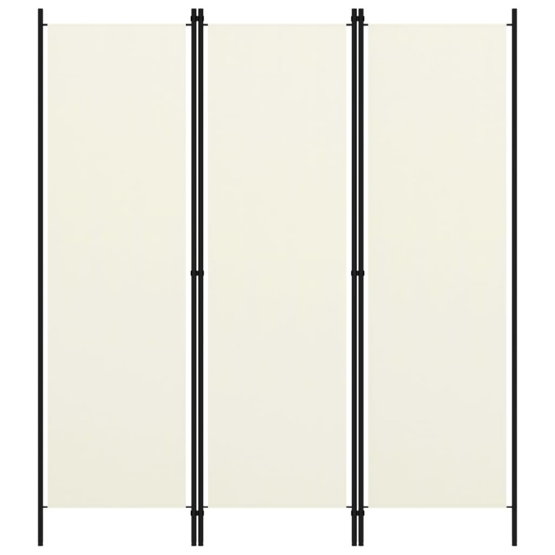 Produktbild för Rumsavdelare 3 paneler vit 150x180 cm