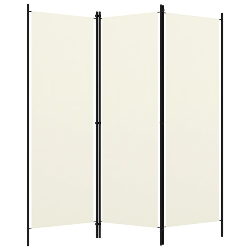 Produktbild för Rumsavdelare 3 paneler vit 150x180 cm