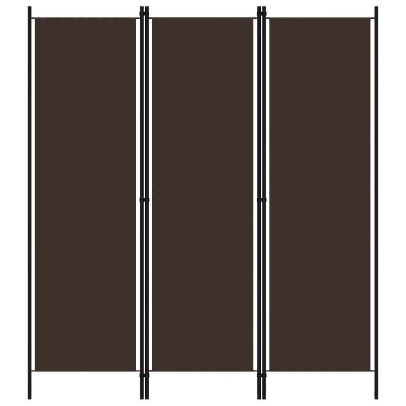 Produktbild för Rumsavdelare 3 paneler brun 150x180 cm