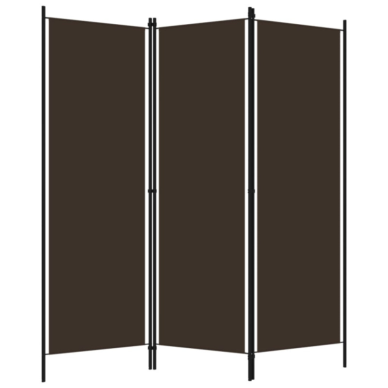 Produktbild för Rumsavdelare 3 paneler brun 150x180 cm