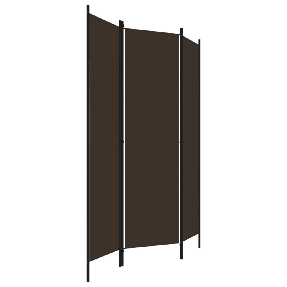 Produktbild för Rumsavdelare 3 paneler brun 150x180 cm