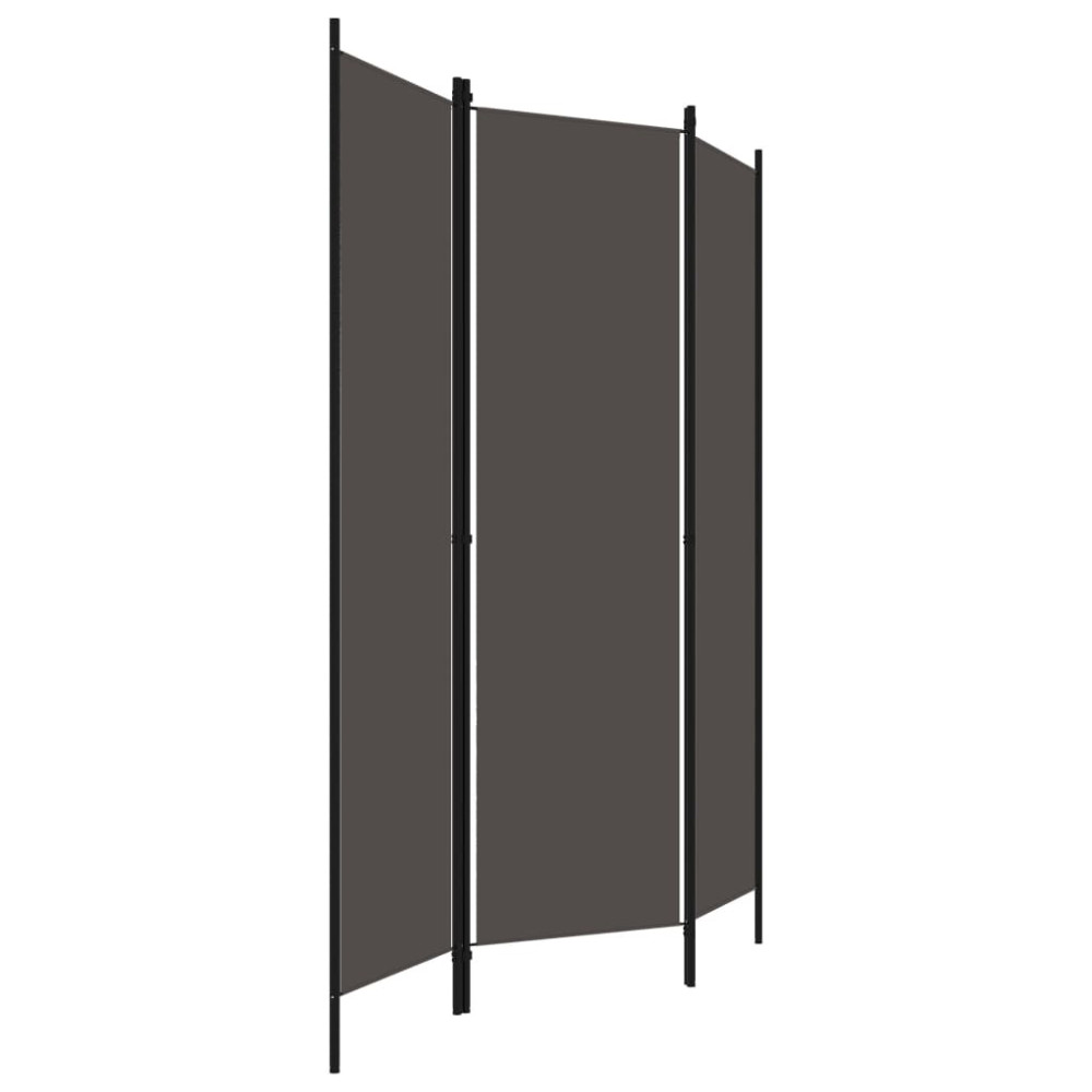 Produktbild för Rumsavdelare 3 paneler antracit 150x180 cm