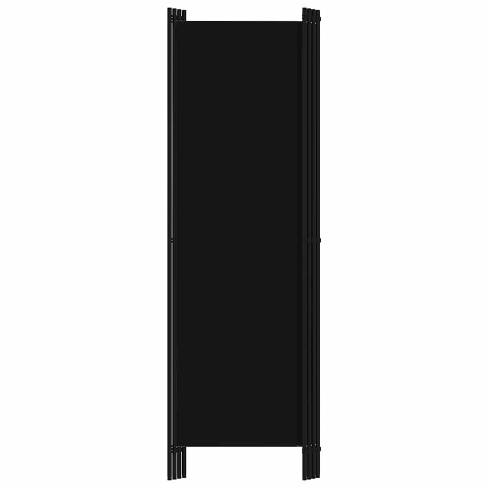 Produktbild för Rumsavdelare 4 paneler svart 200x180 cm
