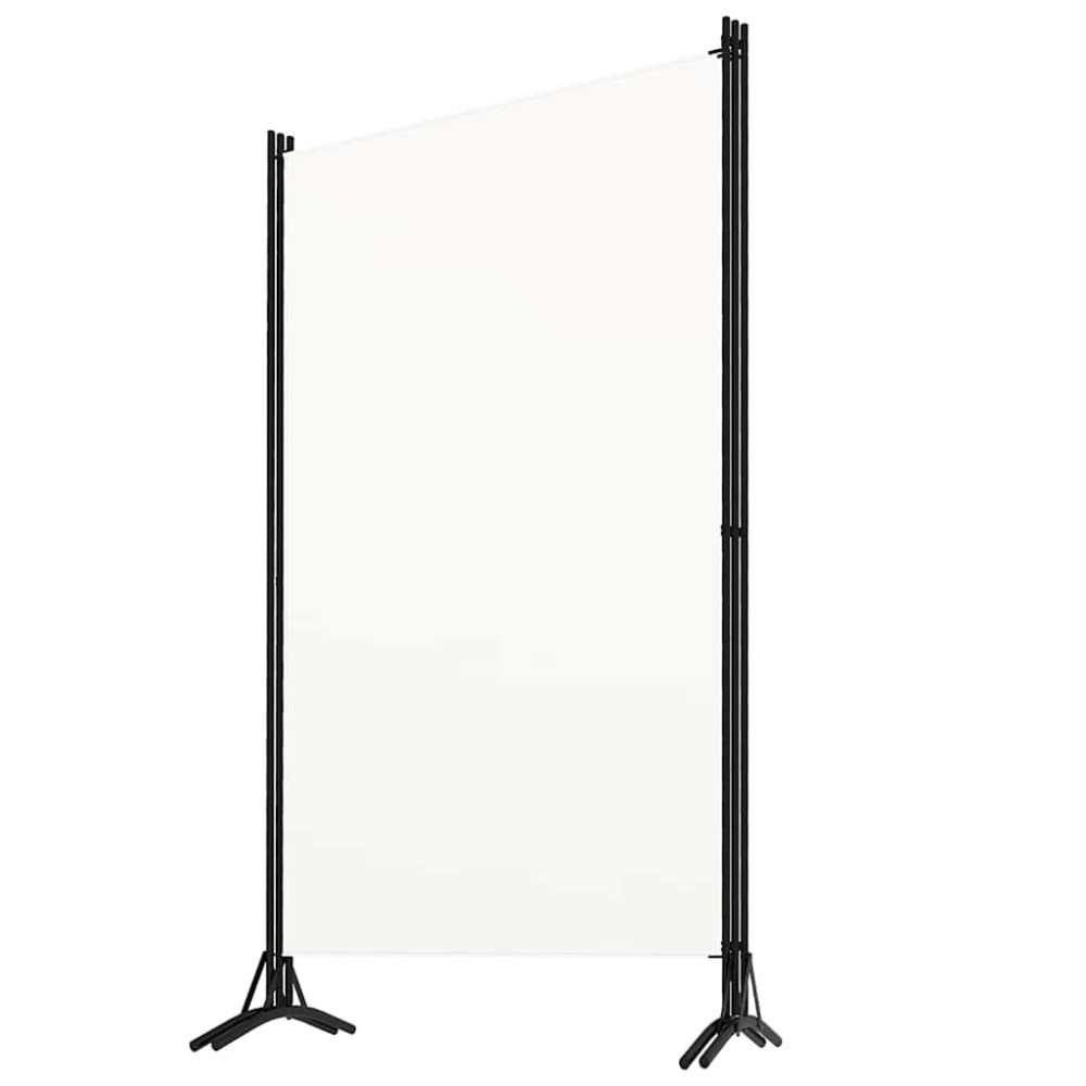 Produktbild för Rumsavdelare 3 paneler vit 260x180 cm tyg