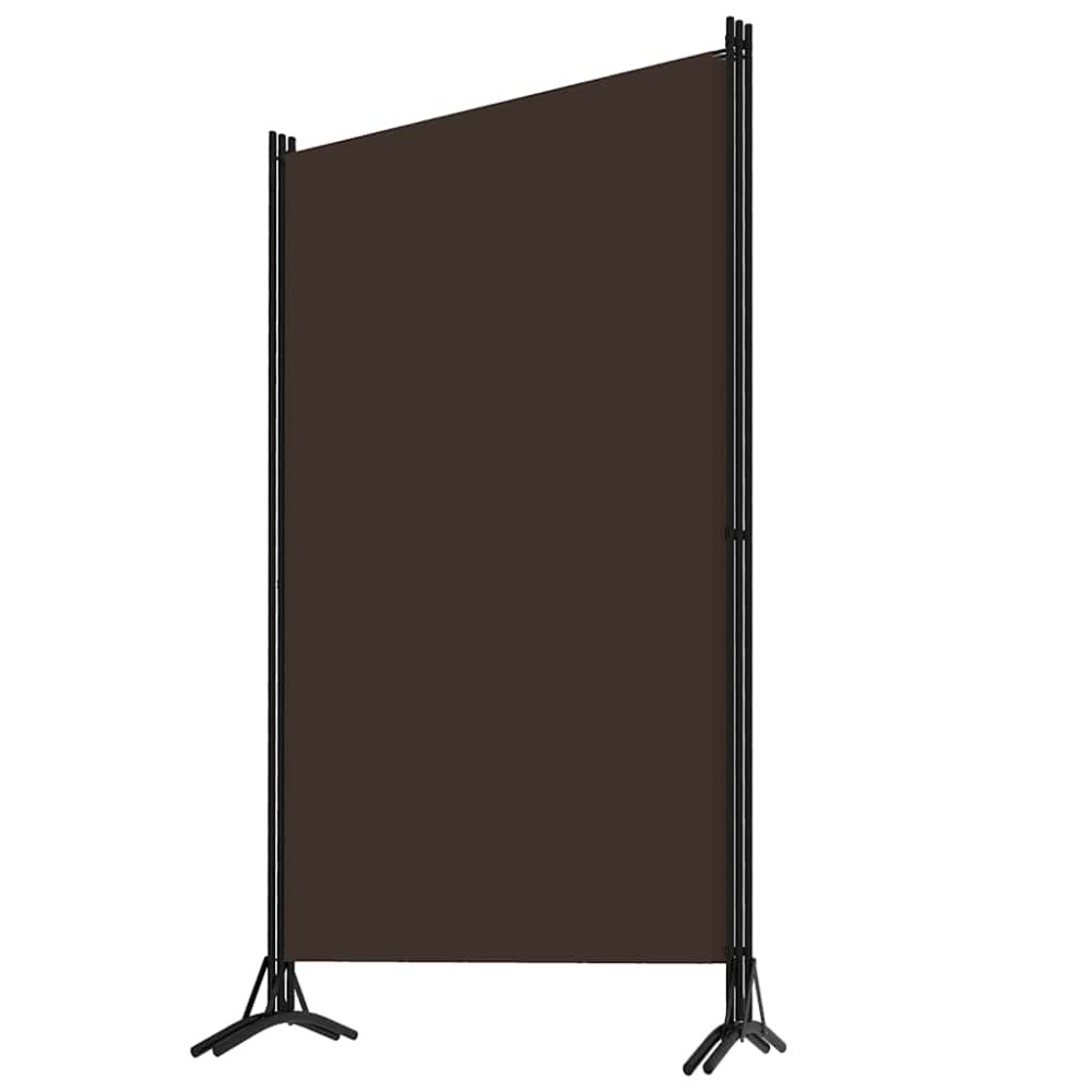 Produktbild för Rumsavdelare 3 paneler brun 260x180 cm