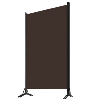 Produktbild för Rumsavdelare 3 paneler brun 260x180 cm