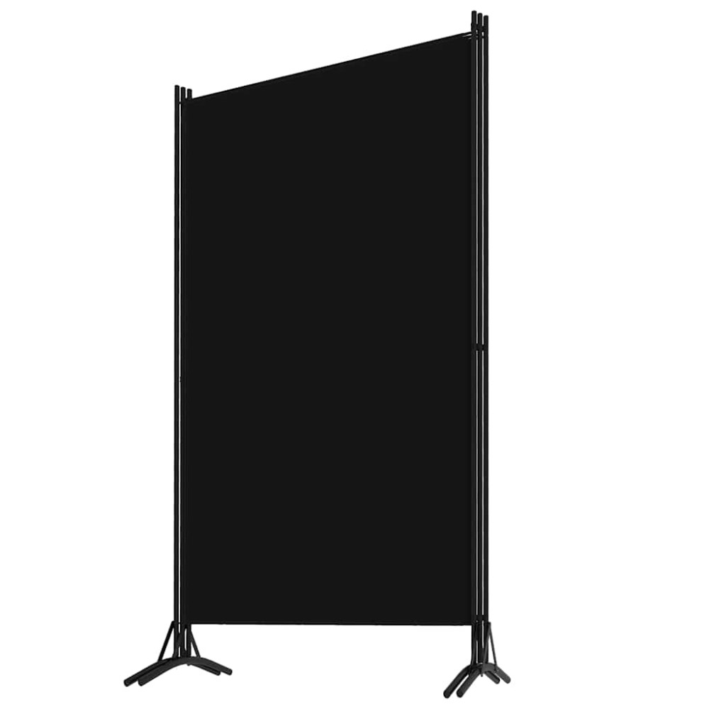 Produktbild för Rumsavdelare 3 paneler svart 260x180 cm