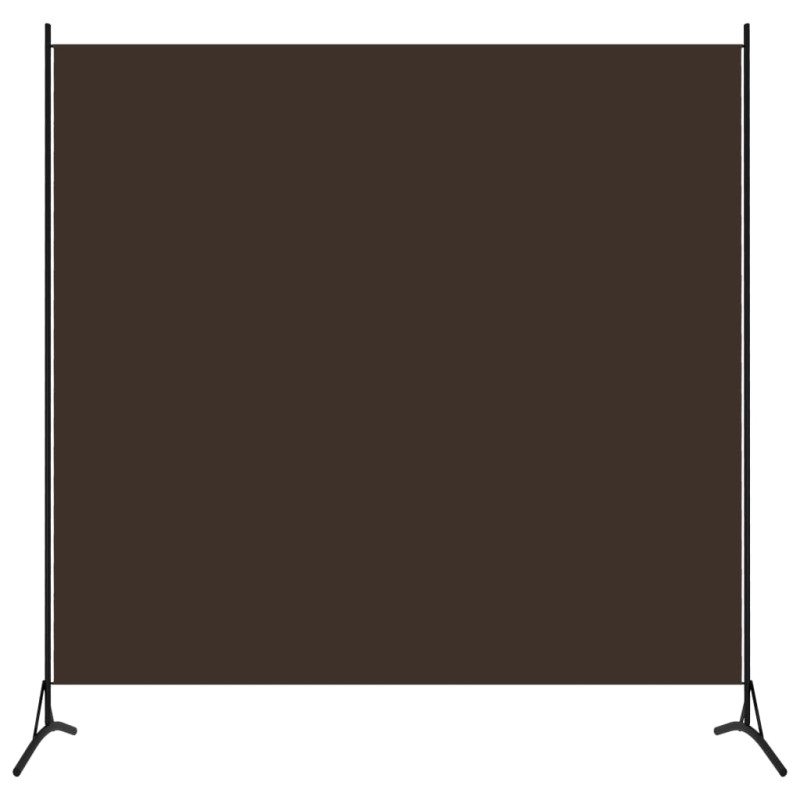Produktbild för Rumsavdelare brun 175x180 cm tyg